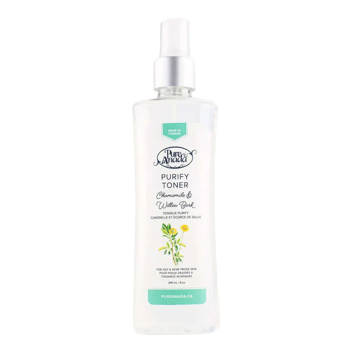 Natural Purify Toner Chamomile & Willow Bark 240Ml -Pure Anada 1