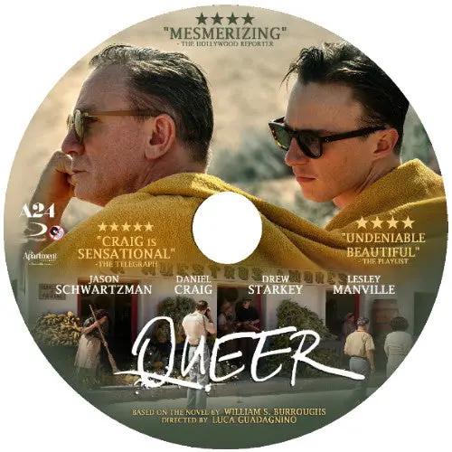 Queer Dvd Movie 2024 Daniel Craig & Drew Starkey - Lgbtq 1