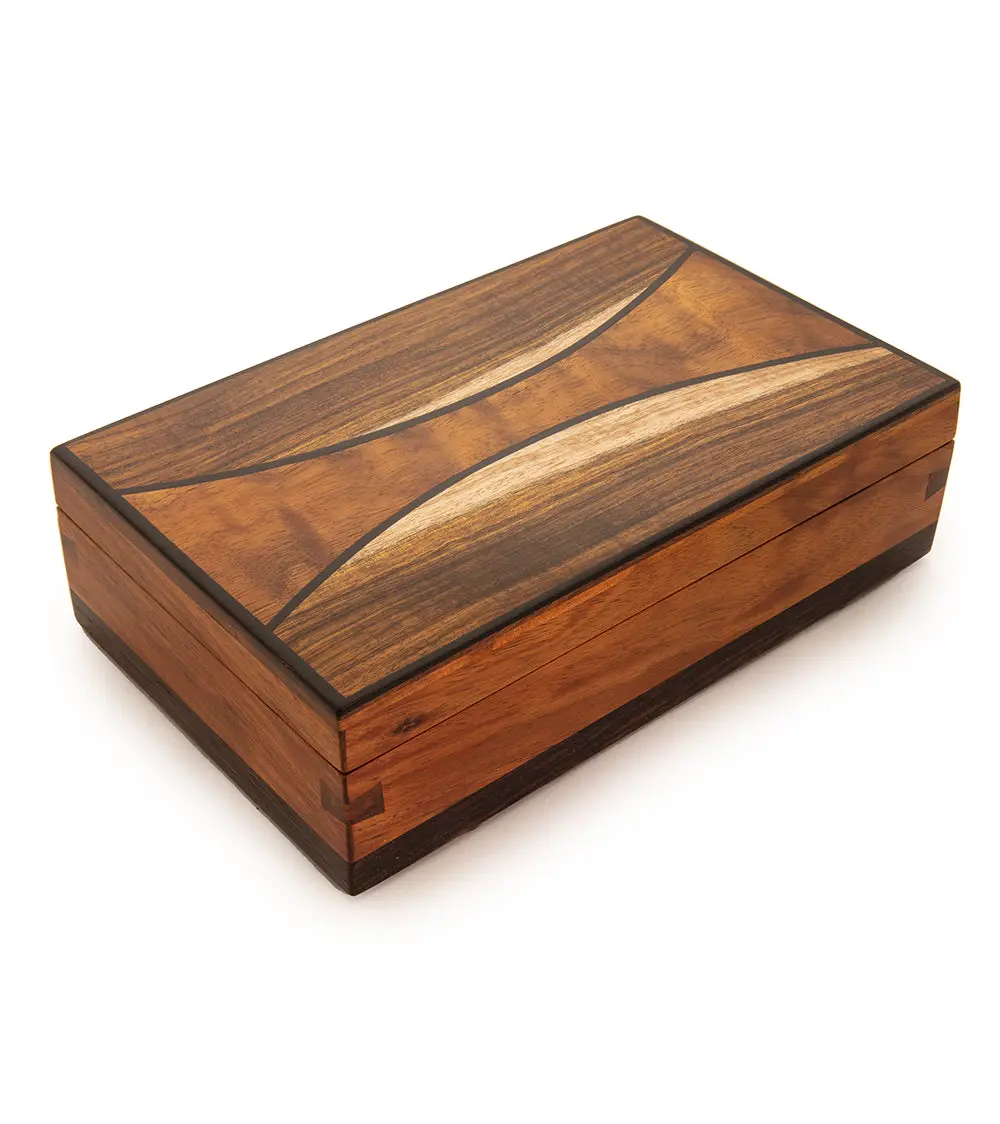 "Beguiling” Koa Marquetry Box 1