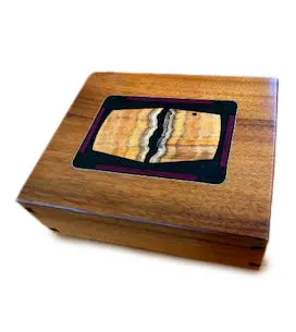 "Swoon" Koa Marquetry Box 1