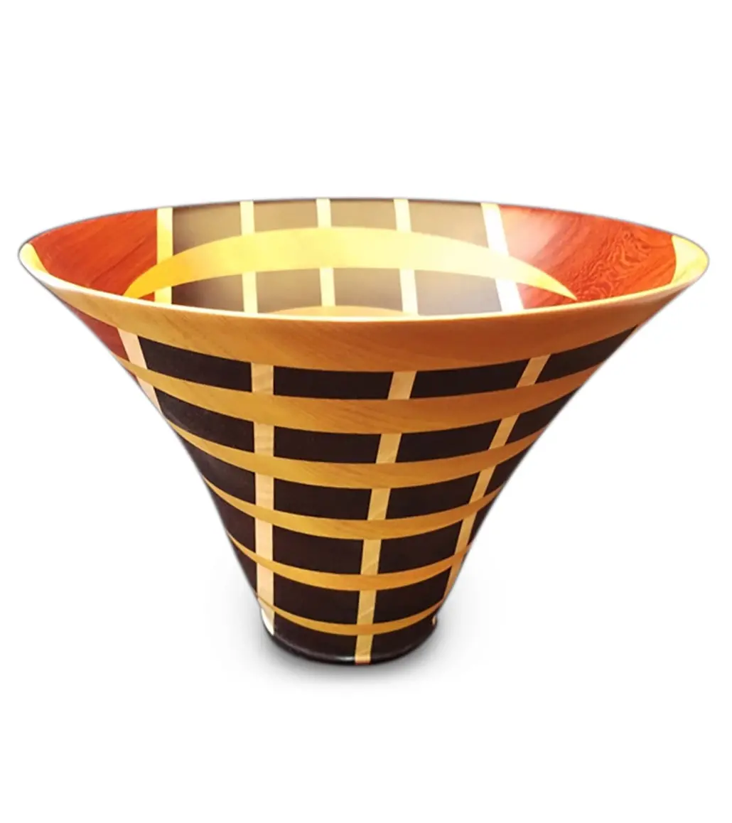 Laminated Wenge Wood Vessel #115 By Rob Woodward 1