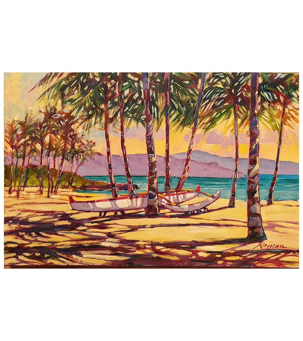 Canoe At Kuau, Paia By Roman Czerwinski 1