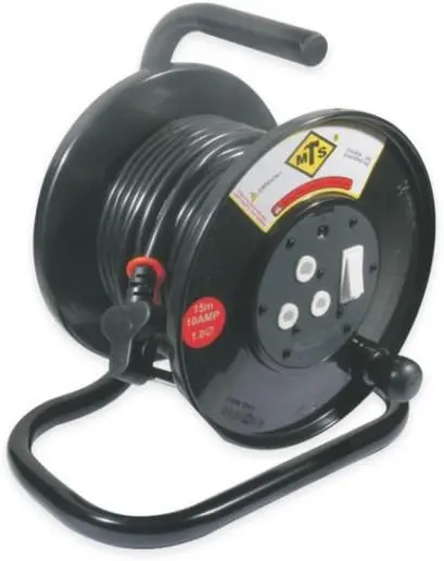 Extension Reel Mts Plastic 15M X 1.0 2
