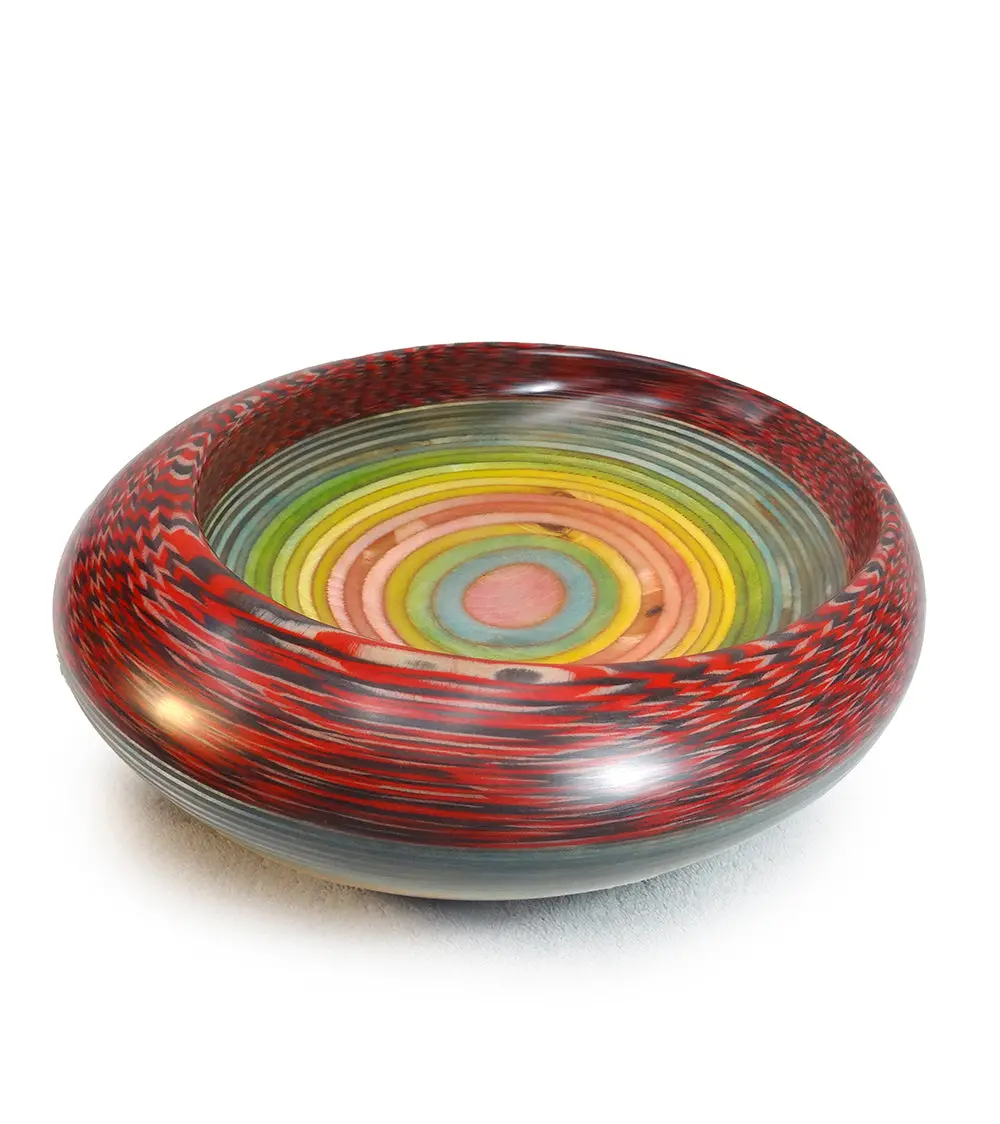 Wood Bowl "Rainbow Abalone" By Rock Cross 1
