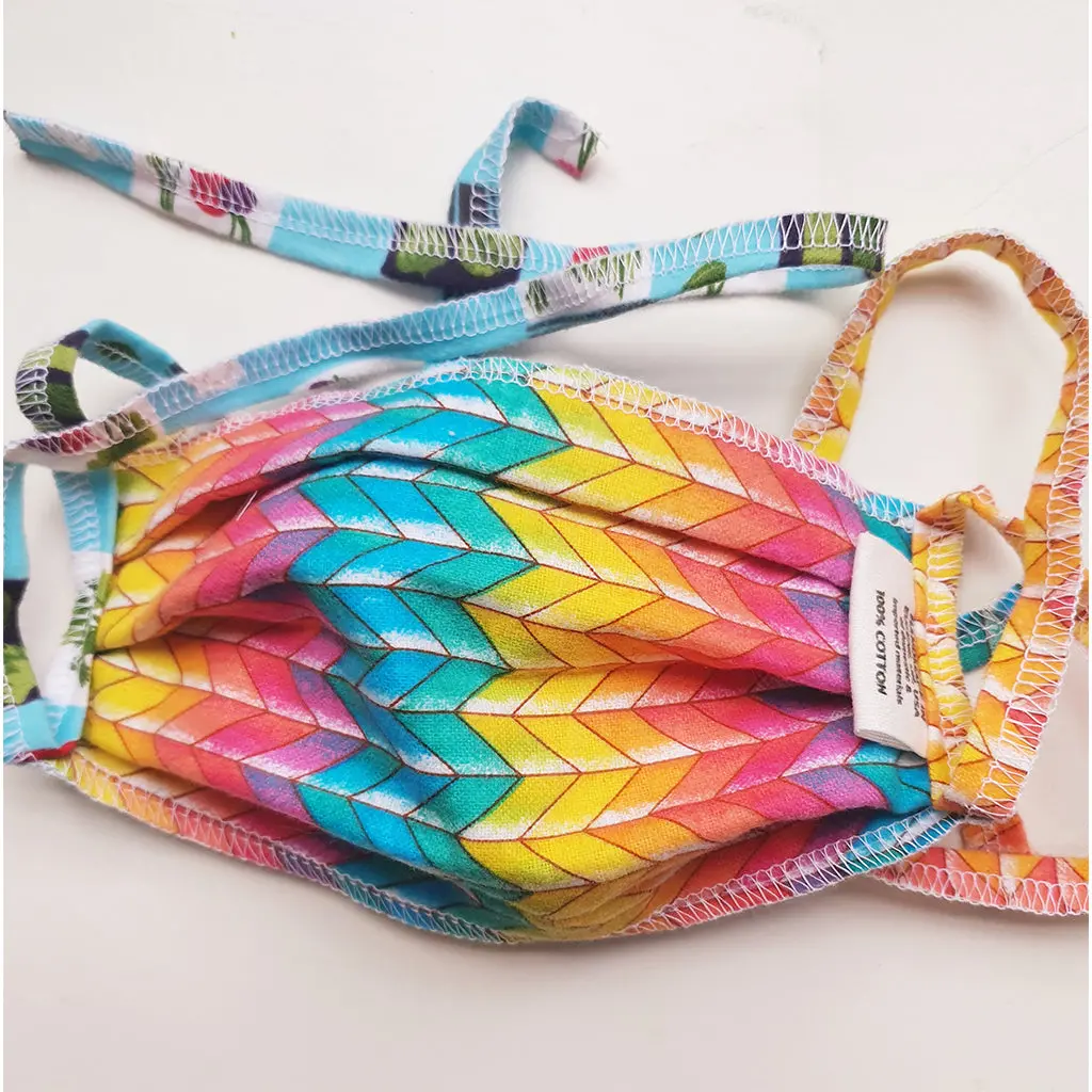 Face Mask - With Ties. Rainbows & Jars By Marley's Monsters 1