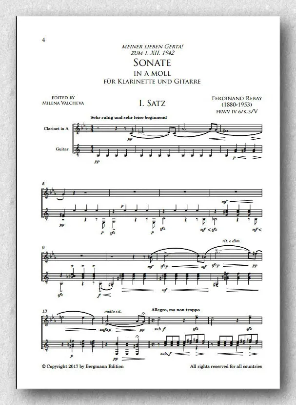 Rebay - Complete Works For Clarinet And Guitar 2
