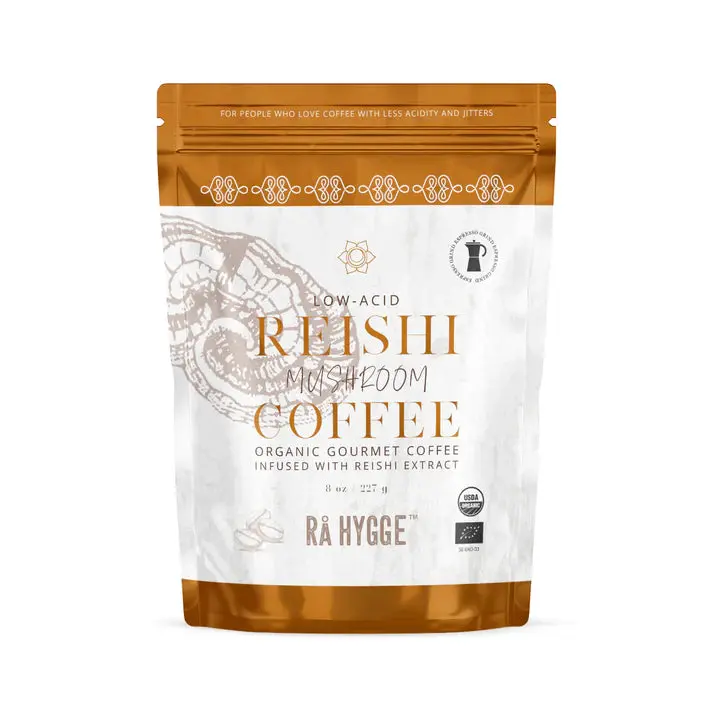 Reishi Mushroom Coffee Espresso Ground 227 G / 8 Oz - Ra Hygge 1
