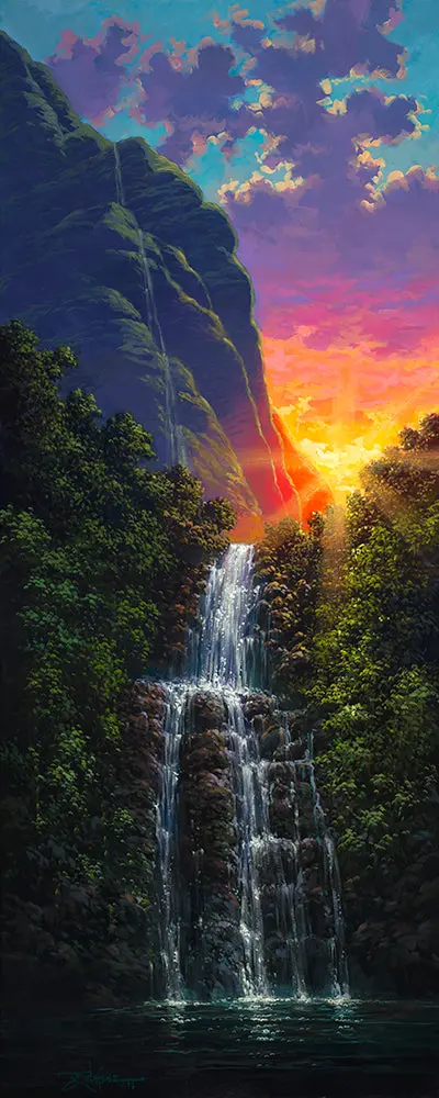 Island Magic (Day Break Waterfall) By Rodel Gonzalez 1