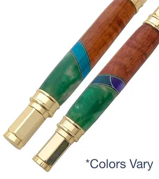 Magnetic Koa Rollerball Pen With Resin 3