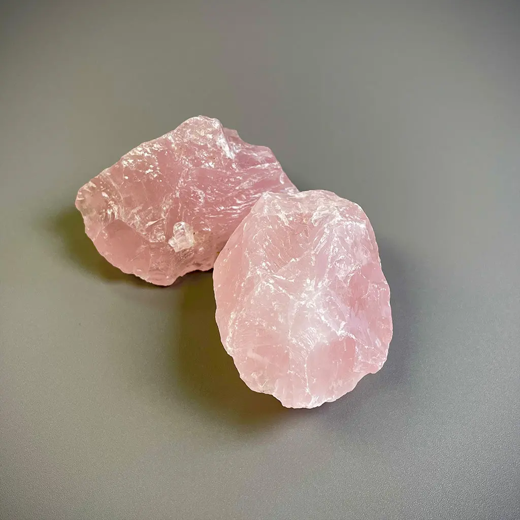 Rose Quartz Rough High Grade Crystal Chunks 1