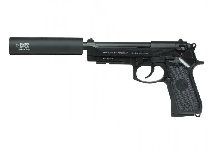 Socom Gear Full Metal Sof M9 Gas Blow Back With Gemtech - Blk 1