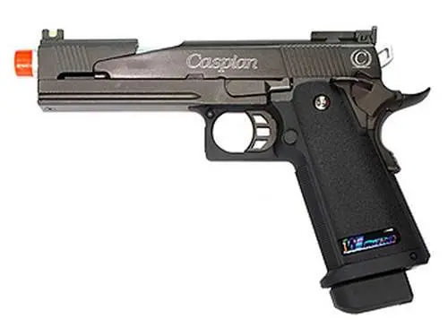We Hi-Capa 5.1 Dragon Gas Bb Pistol - Black W-Rubber Grips 1