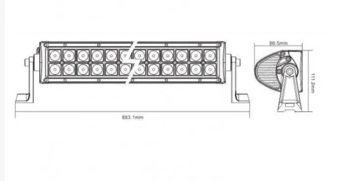 Speeddemon 30" Dual Row Light Bar - Drc30 (Silver & Black Ops) 2