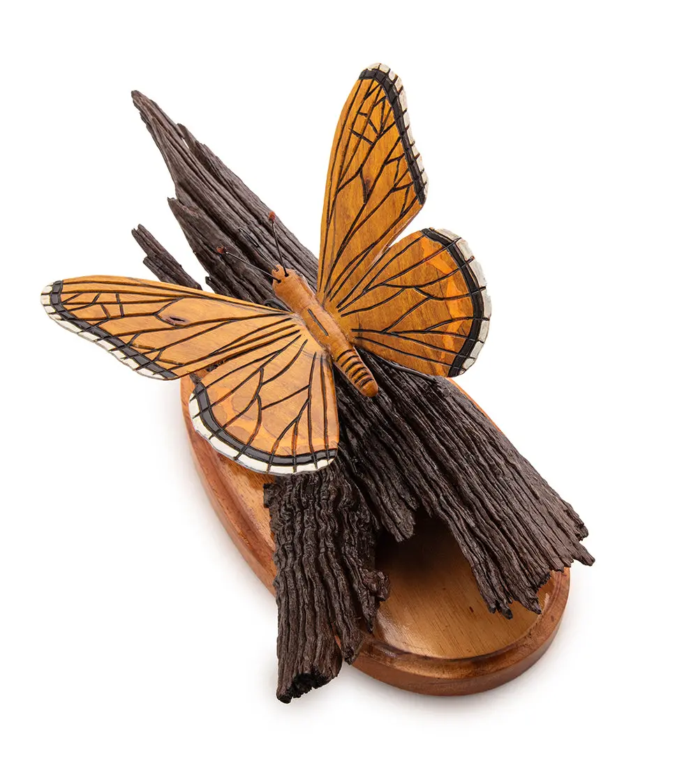 Wood Sculpture "Kamehameha Butterfly #25" By Craig Nichols 1