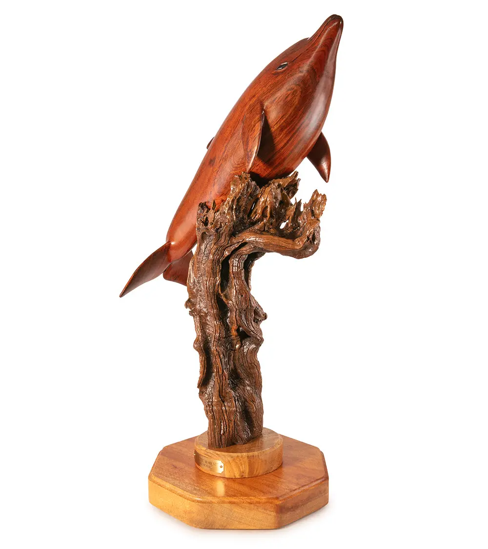 Koa Wood Sculpture "Majestic Moment" By Craig Nichols 2