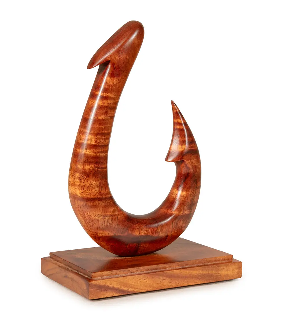 Wood Sculpture "Fish Hook" By Craig Nichols 1