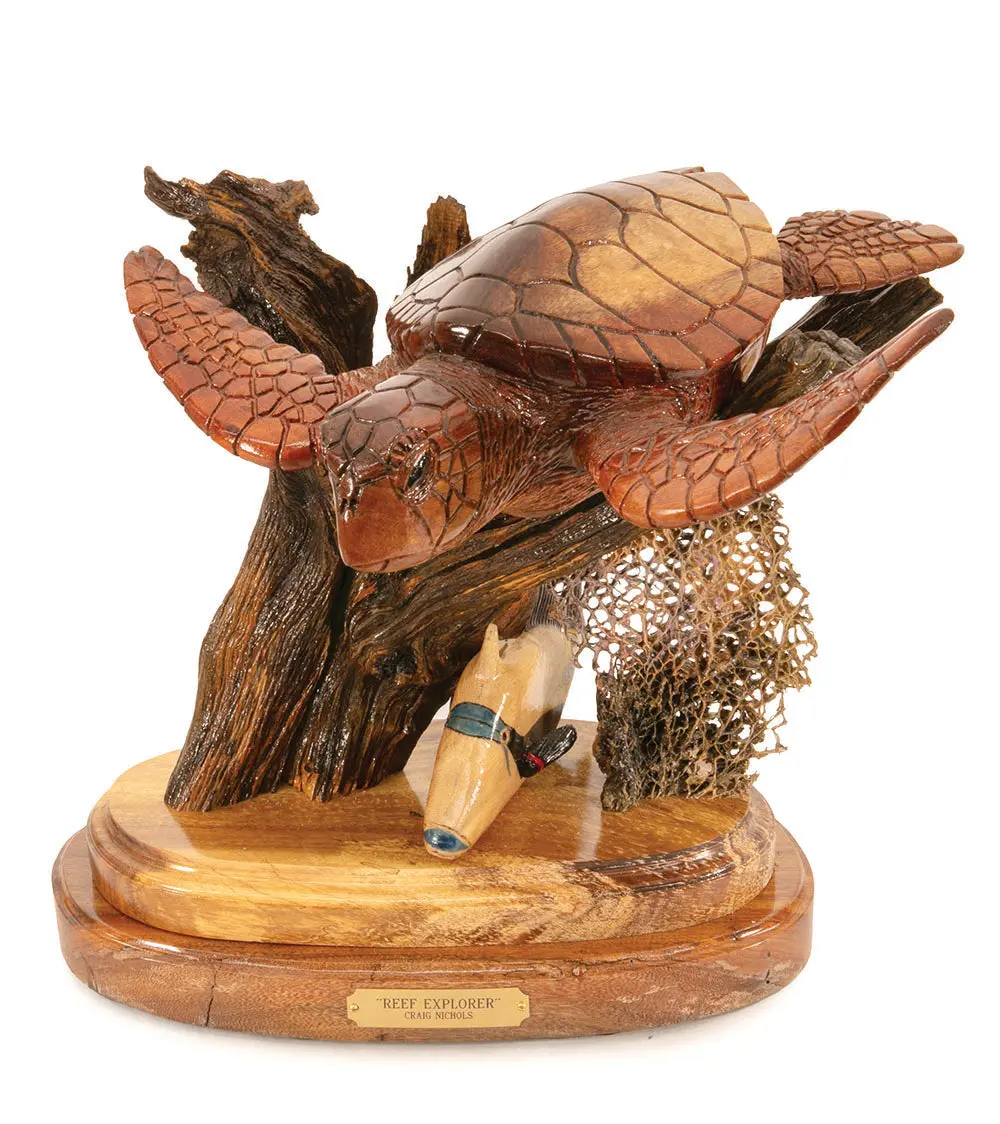 Wood Sculpture "Reef Explorer" By Craig Nichols 2