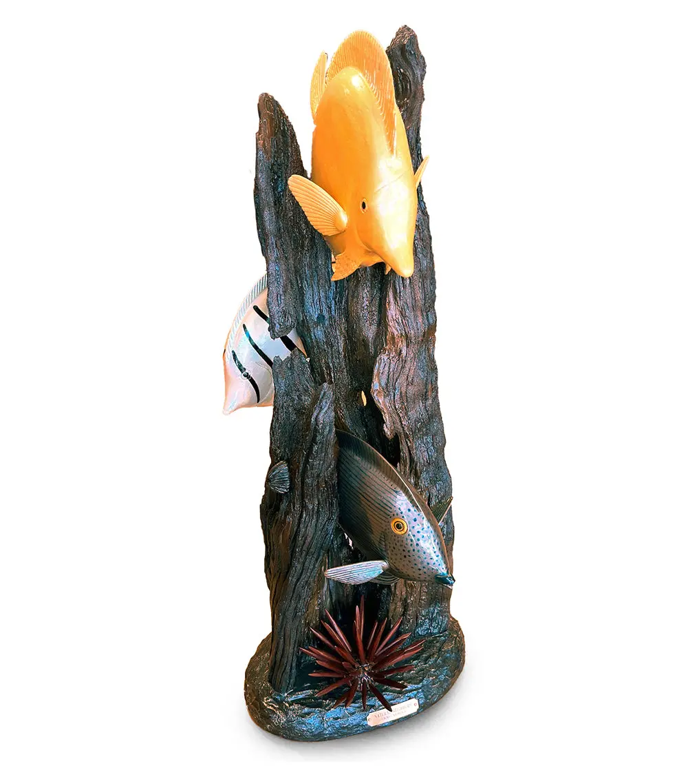 Koa Wood Sculpture "Natural Neighbors" 1