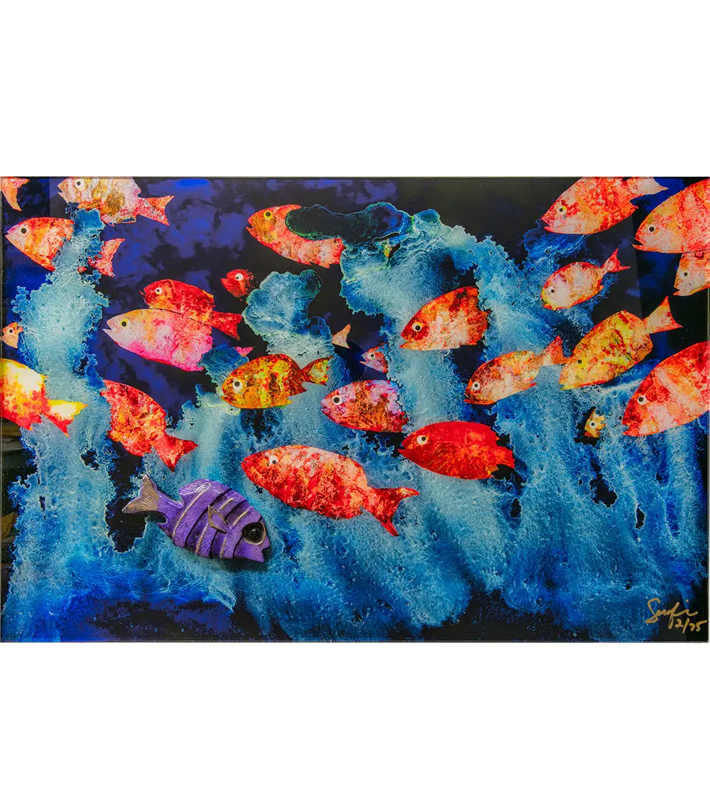 Limited Edition Acrylic Print "Hide & Seek With Angel" By Josh Serafin 1