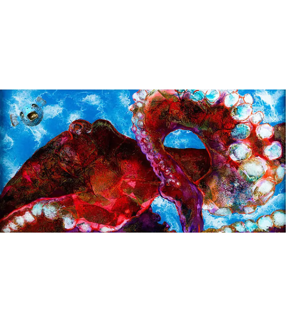 Limited Edition Acrylic Print "This Way Out With Poof" By Josh Serafin 30X15 1