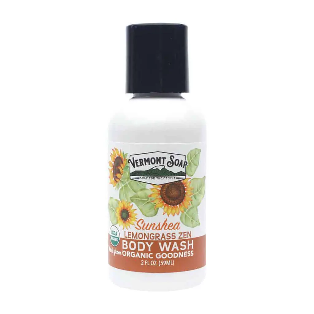 Lemongrass Zen Organic Body Wash - Vermont Soap 1