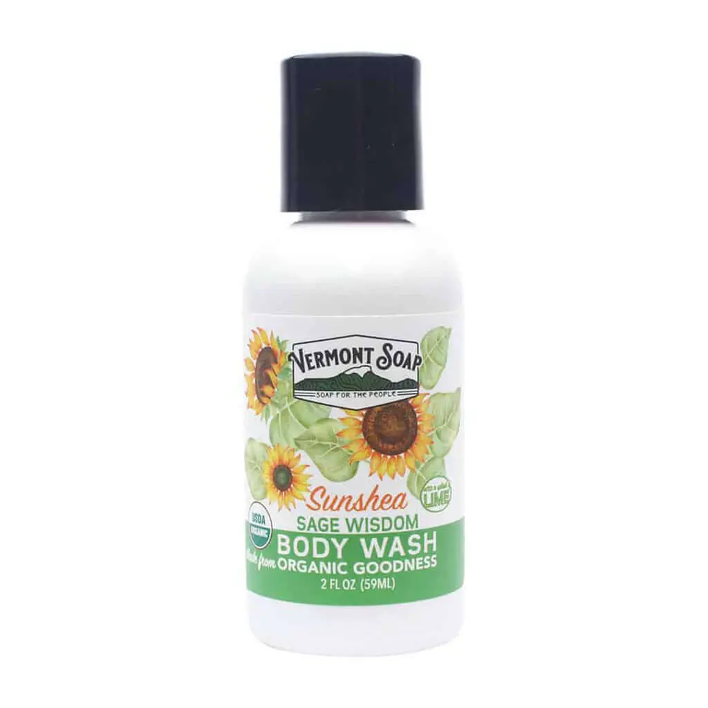 Sage Lime Wisdom Organic Body Wash - Vermont Soap 1