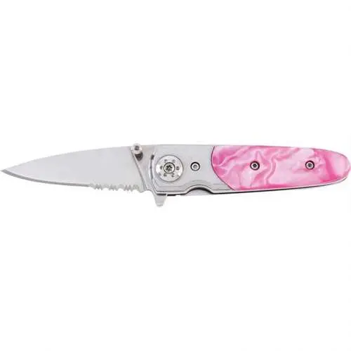 Maxam Small Spring Assisted Knife (Pink) 1