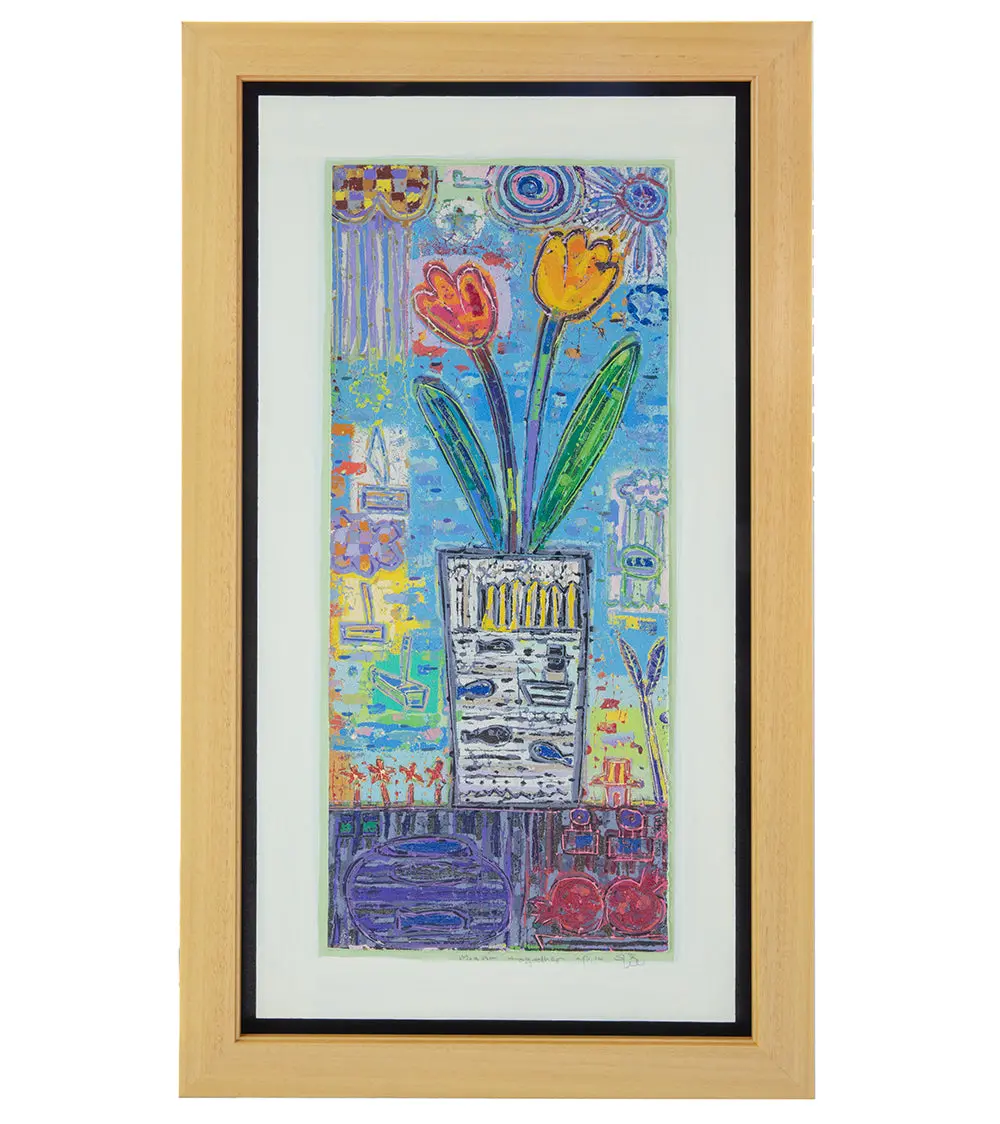 Original Woodblock Painting "Moana Together" By Seung Lee 1