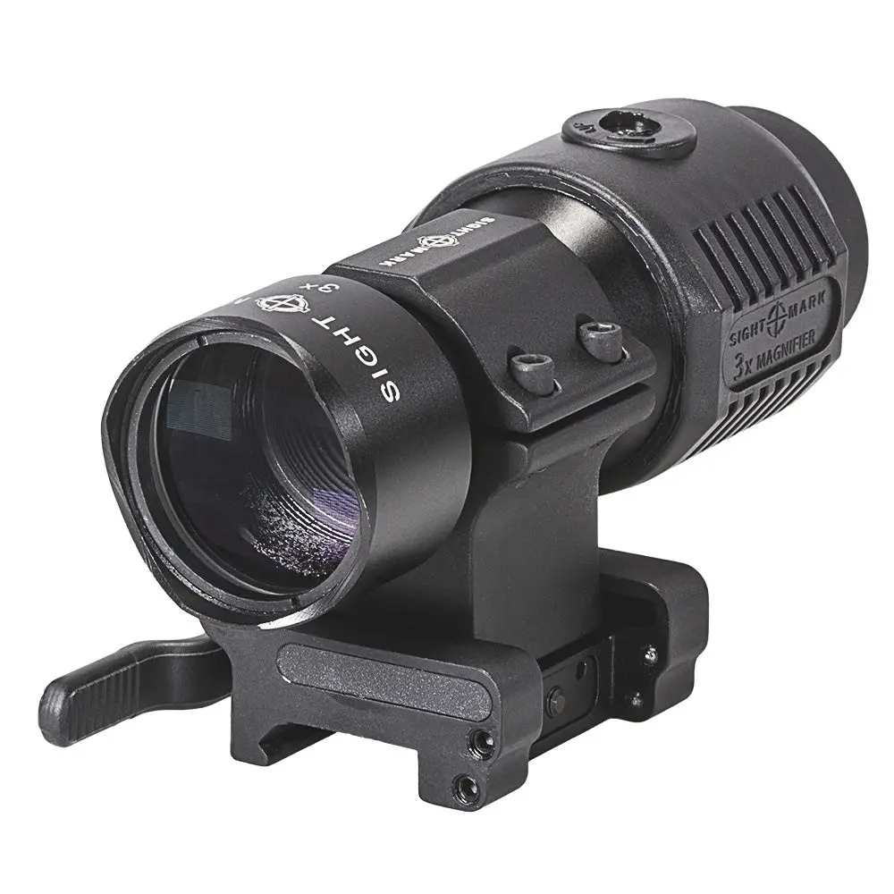 Sightmark 3X Tactical Magnifier - W-Adjusteable Alignment And Slide-To-Side Mount (Sm19024) 1