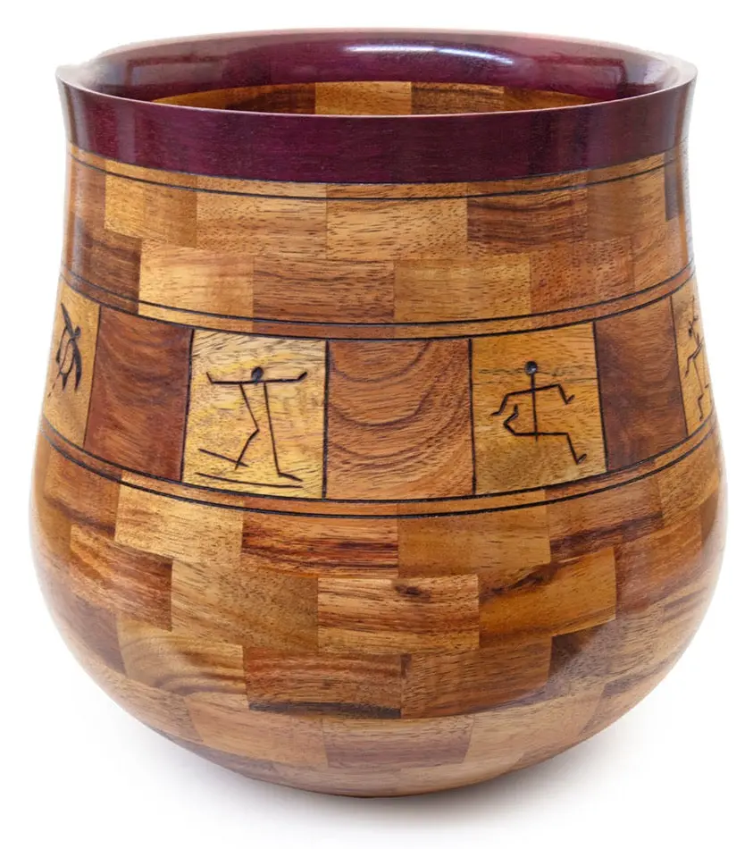 Segmented Koa Vessel 10" Petro By Gregg Smith 1