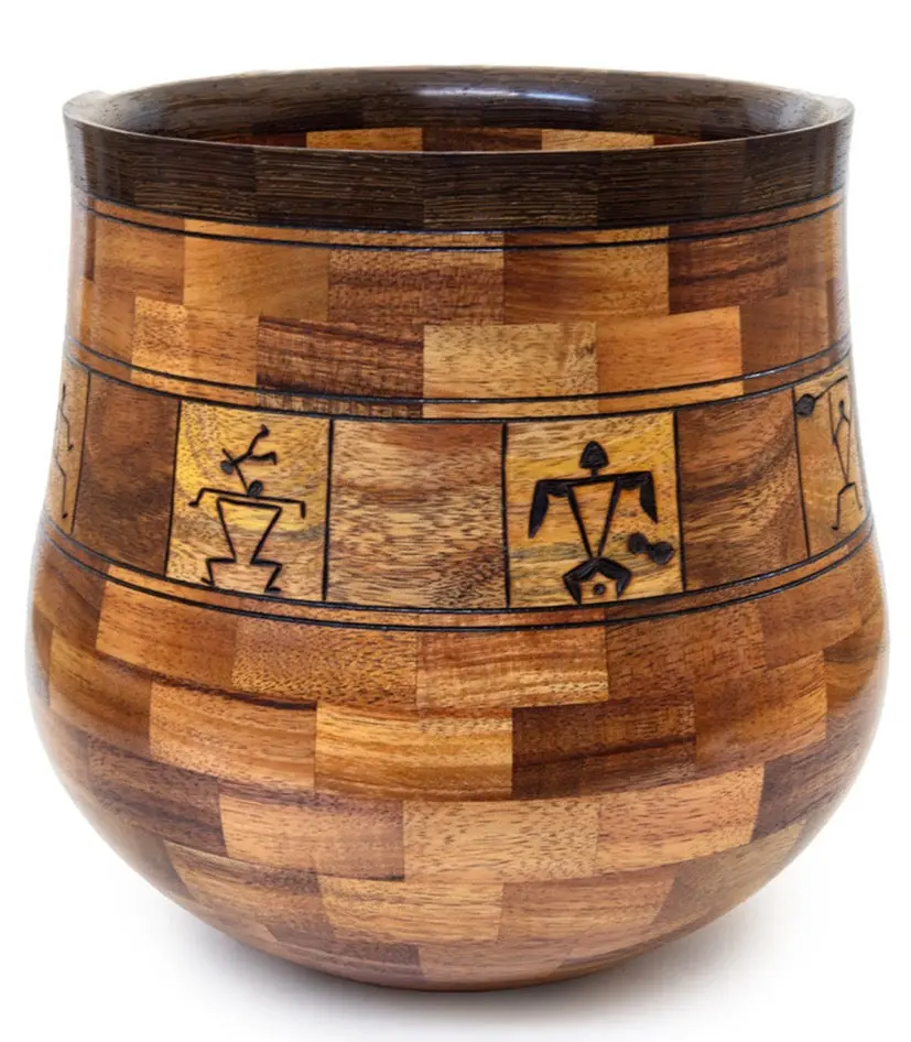 Segmented Koa Vessel 10" Petro By Gregg Smith 1