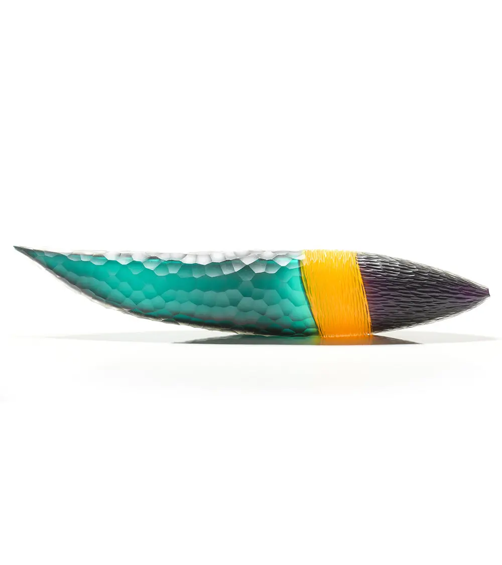 Glass Sculpture "Saddle Wrasse" By Jonathan Swanz 1