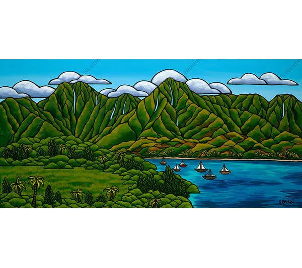 Sailboats At Hanalei 1