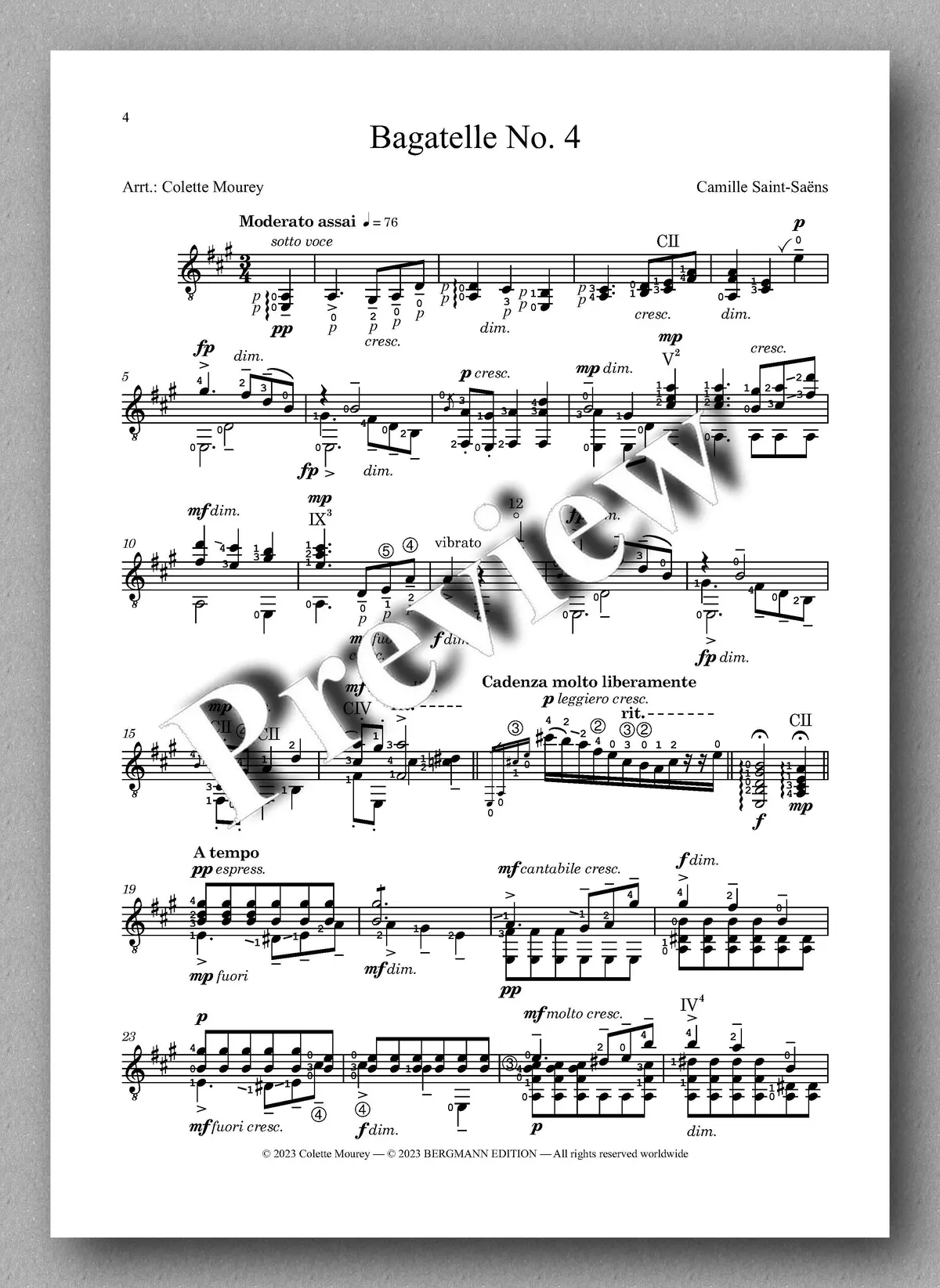Saint-Saëns-Mourey, Bagatelle No. 4 2