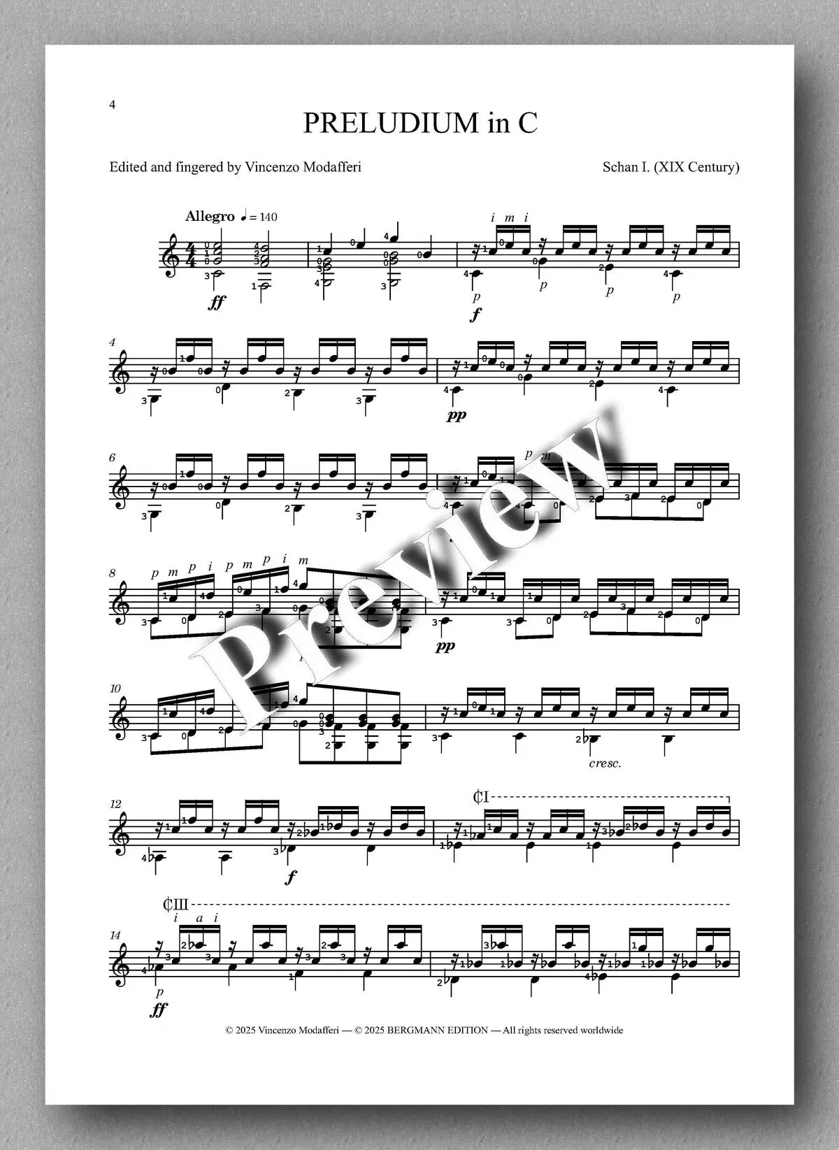 Schan-Modafferi, Grandes Preludes, Op. 4 2