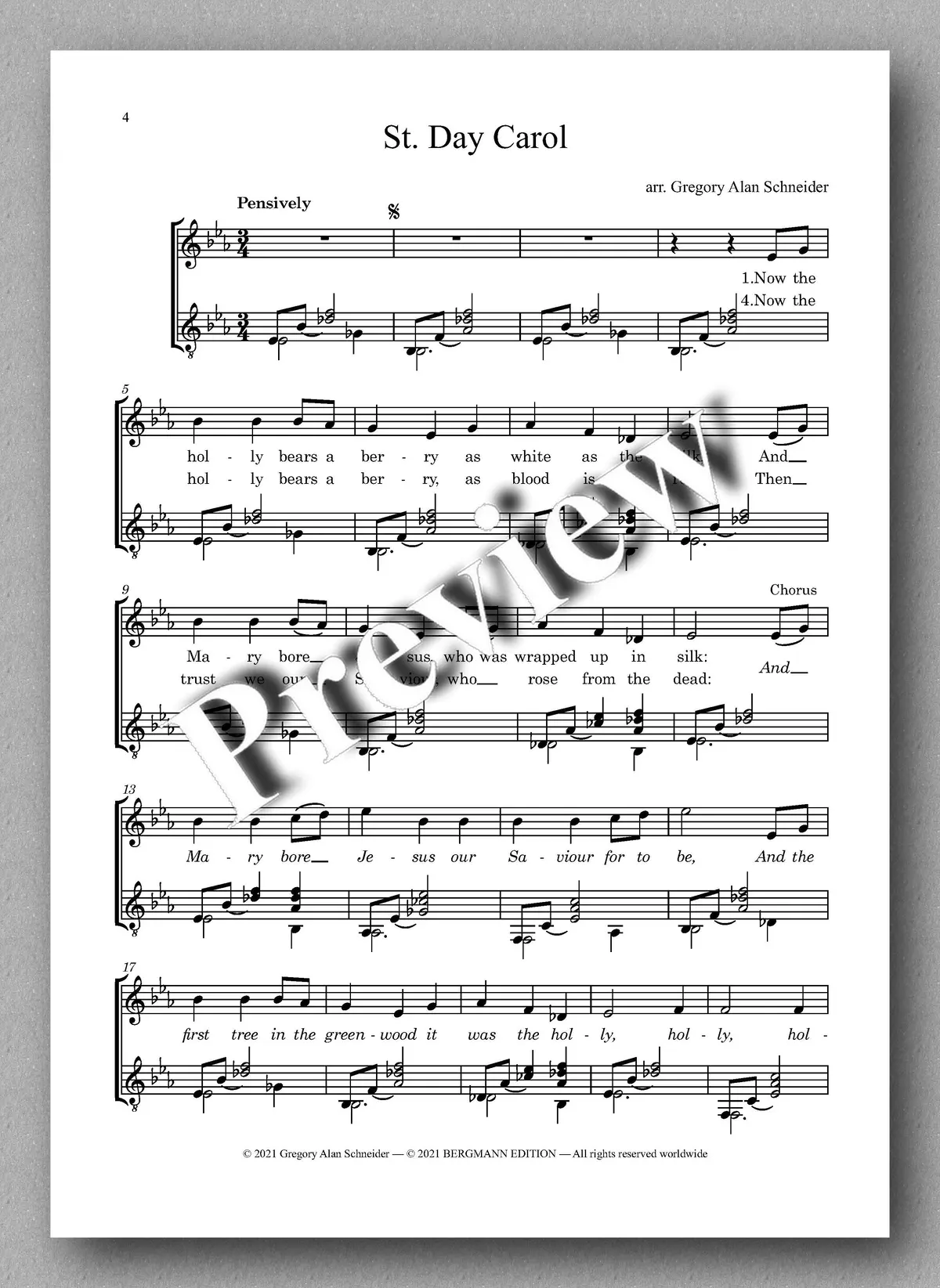 Schneider, Six Traditional Christmas Carols 2