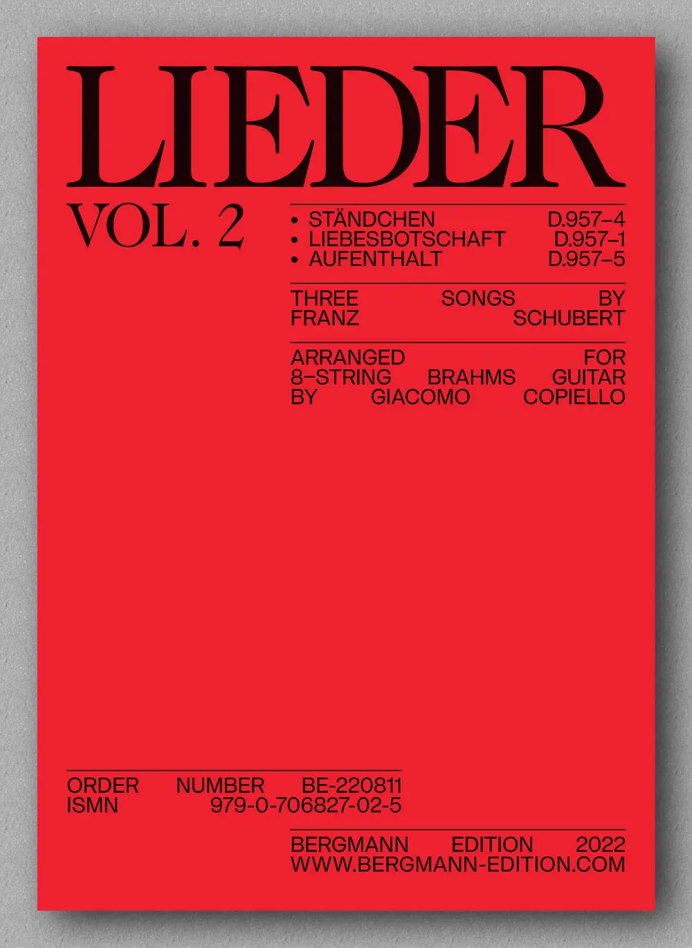 Schubert-Copiello, Lieder, Vol. 2 1