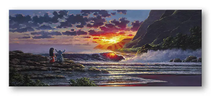 Lilo And Stitch Share A Sunset By Rodel Gonzalez 1