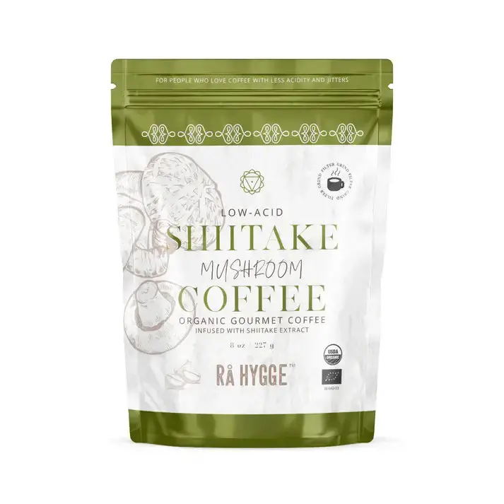 Shiitake Mushroom Coffee Filter Ground 227 G / 8 Oz - Ra Hygge 1