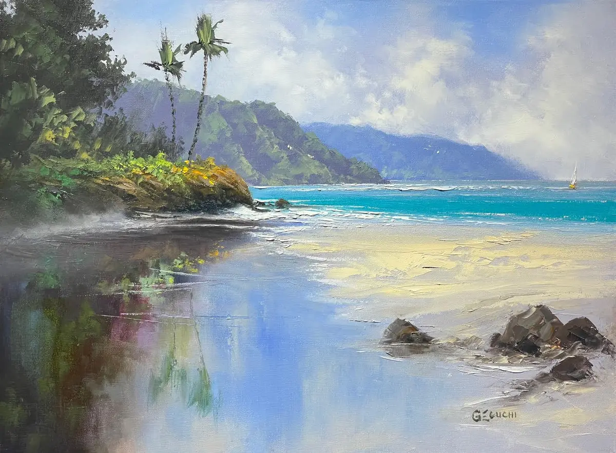 Original Painting: Silent Reflections By George Eguchi 2
