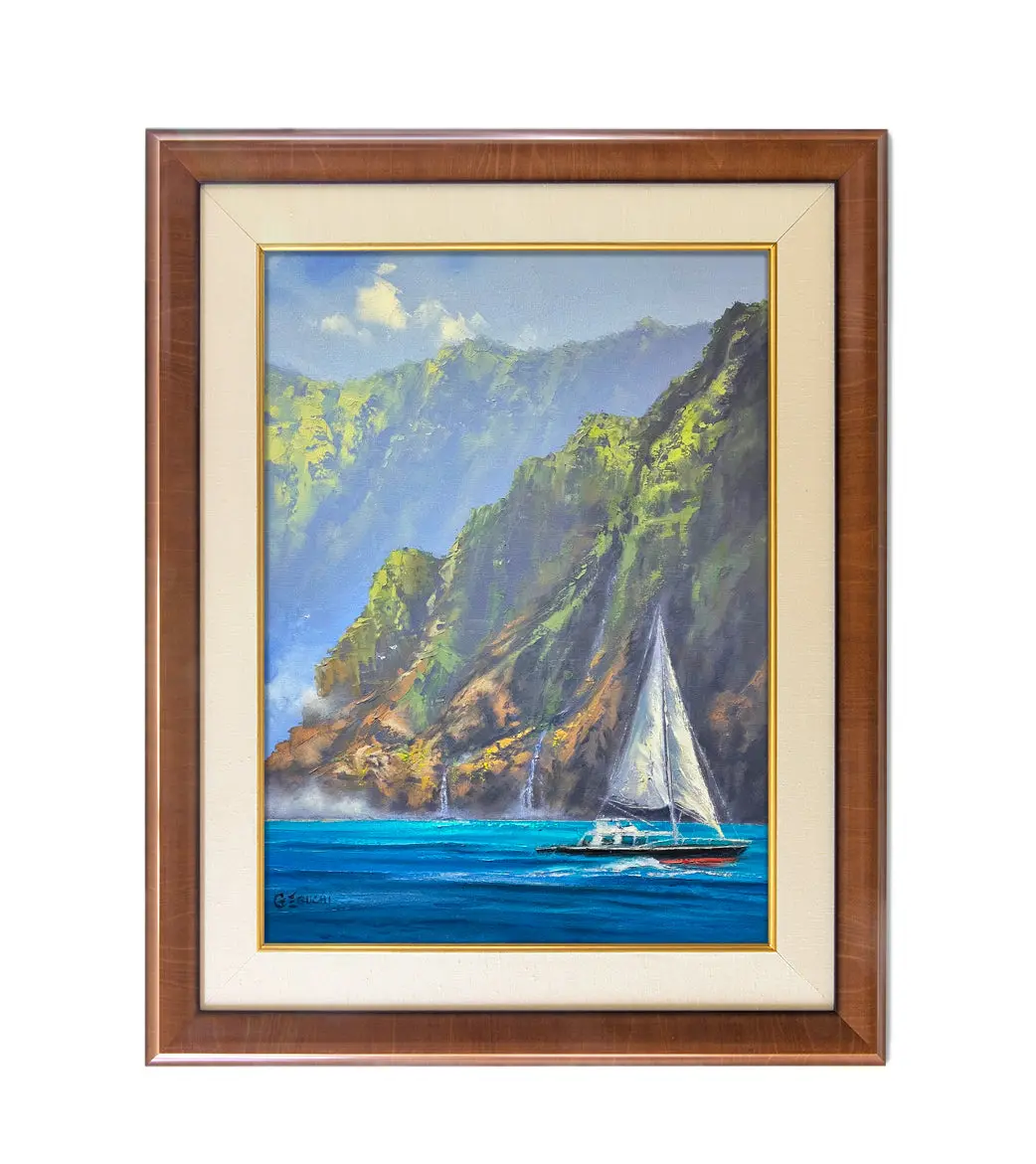 Original Painting: Sojourn Napali Coast By George Eguchi 1