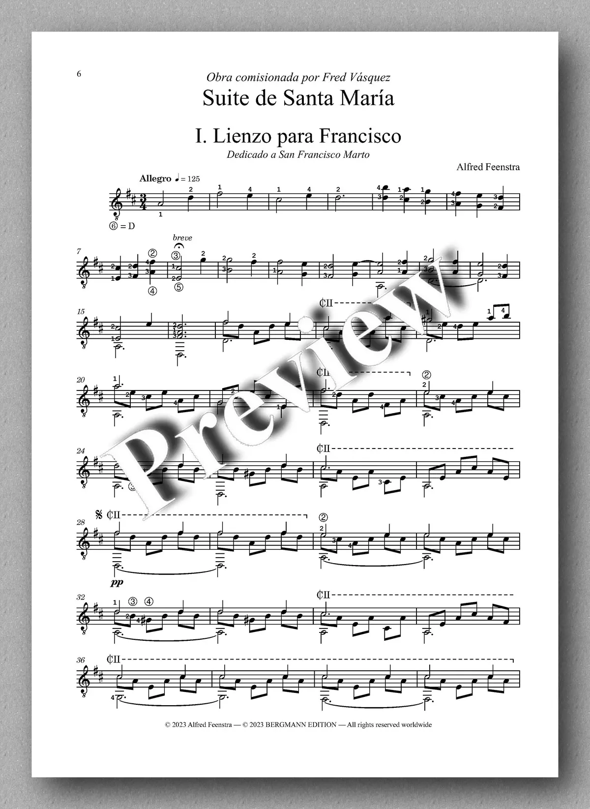 Feenstra, Suite De Santa María 2