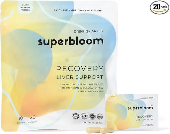 Superbloom Recovery Liver Support | 10 Sachets / 20 Capsules 1