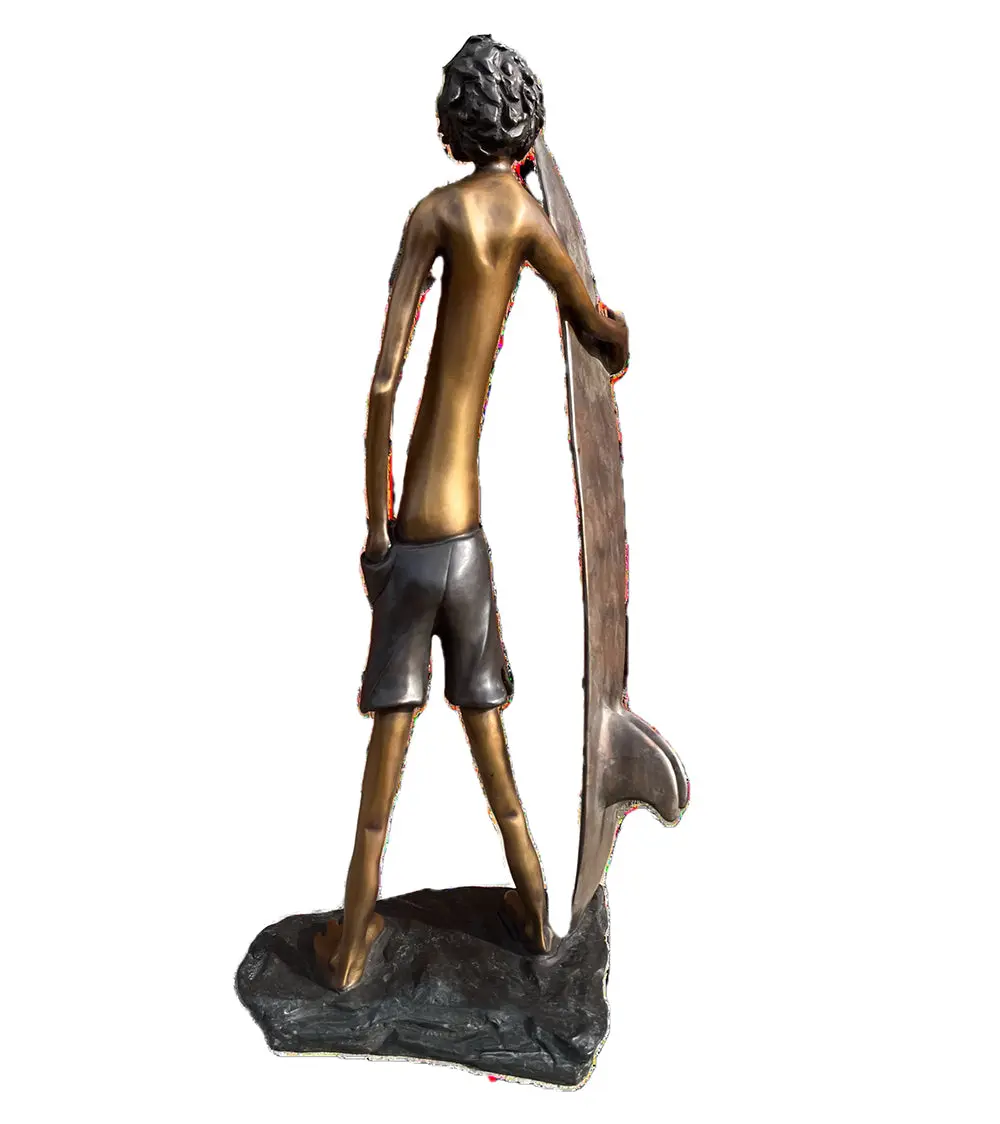 Bronze Sculpture "Surfer Boy Ii" By Marty Goldstein 2
