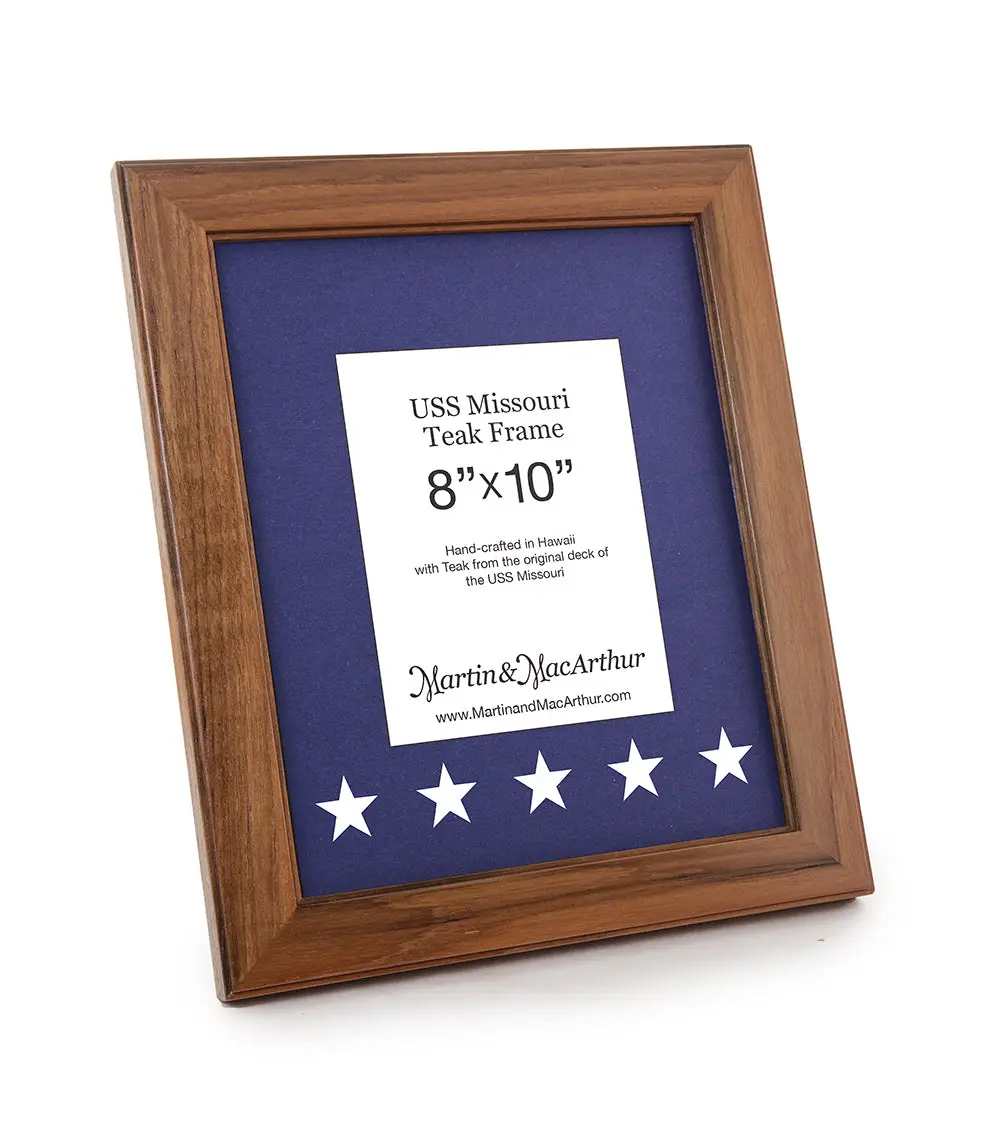 Uss Missouri Teak Picture Frame, 8”X10” 1