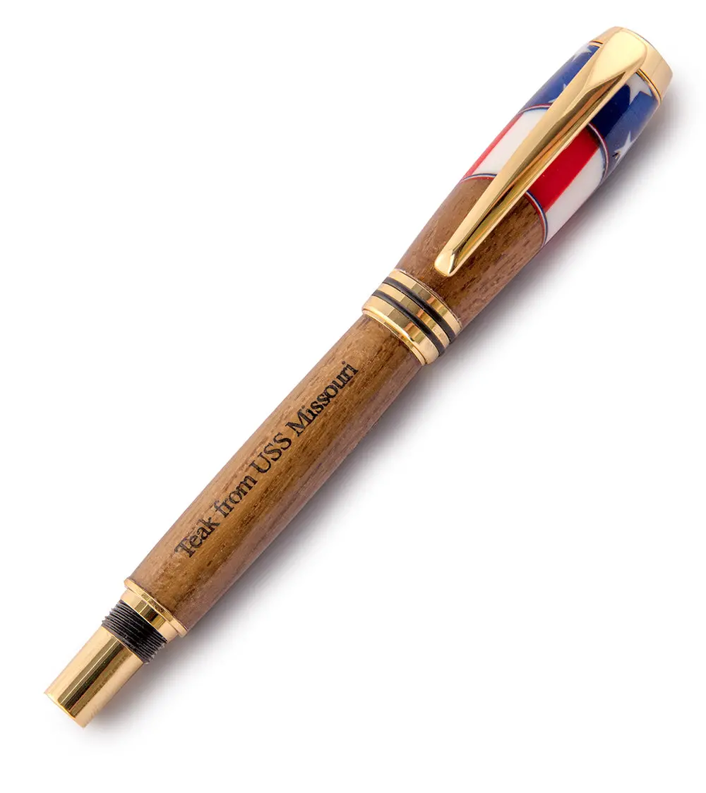 Uss Missouri Teak/Resin Pen, Tycoon Fountain 1