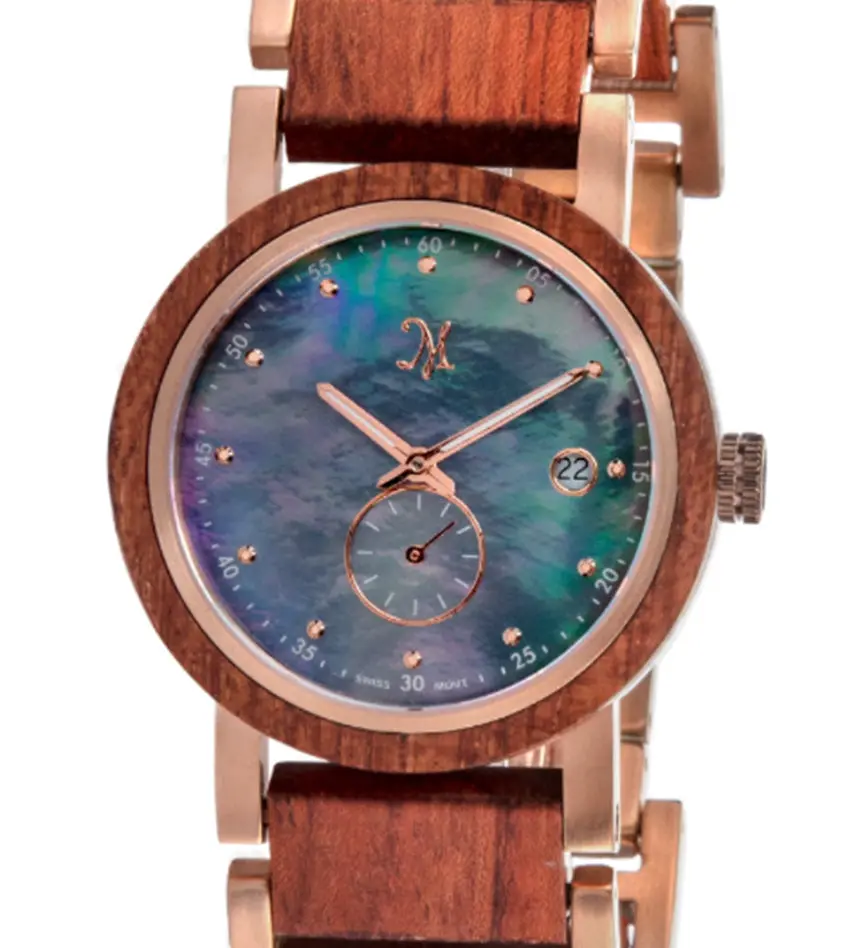 Karri Wood Rose Gold, Black Mother Of Pearl - 22551 1