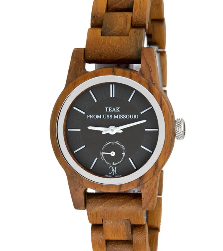 Ussm Solid Teak Watch - 31701 1