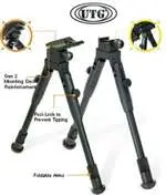 Low-Profile Deluxe Universal Pictanny & Swivel-Stud Bi-Pod 1