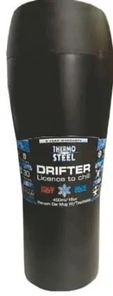 Thermosteel Drifter Stainless Steel Car Mug - 450Ml 1
